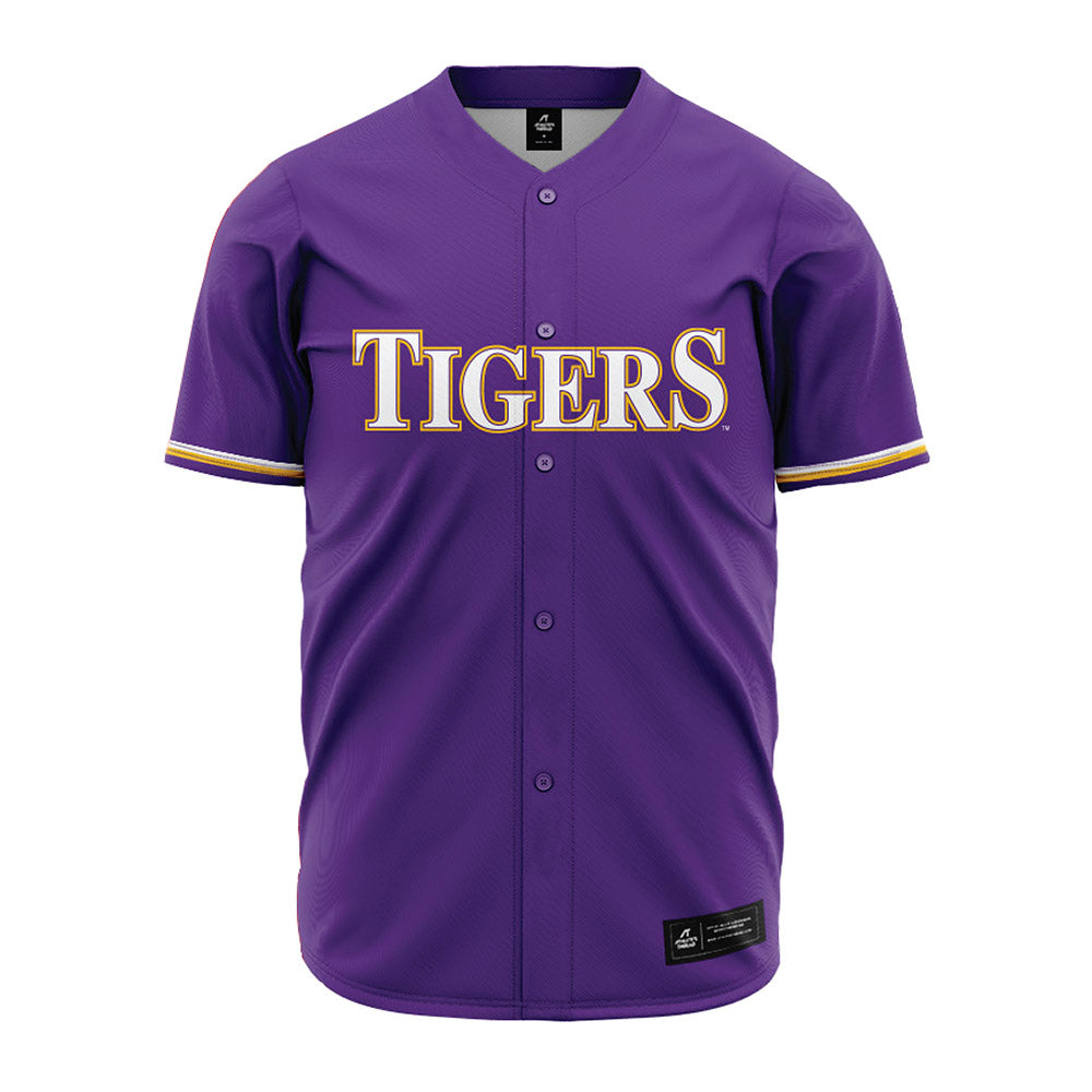 LSU - NCAA Baseball : Diego Velazquez - Purple Jersey-0