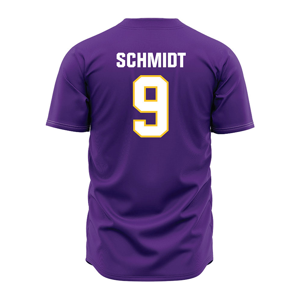 LSU - NCAA Baseball : William Schmidt - Purple Jersey-1