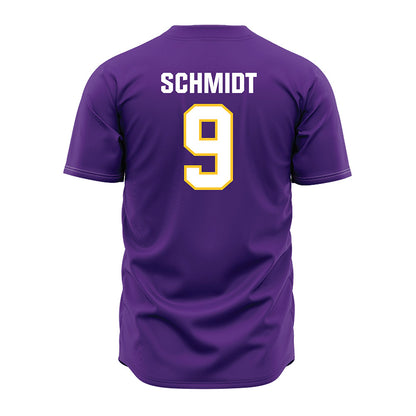 LSU - NCAA Baseball : William Schmidt - Purple Jersey-1