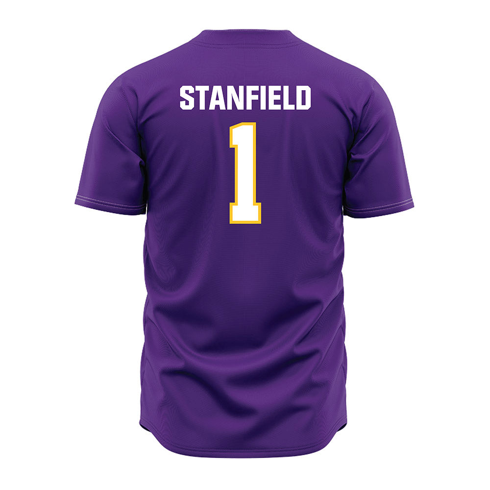 LSU - NCAA Baseball : Chris Stanfield - Purple Jersey-1