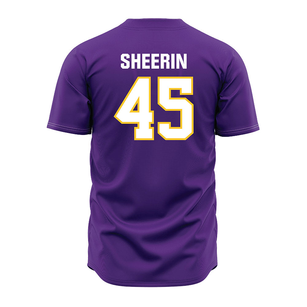 LSU - NCAA Baseball : Deven Sheerin - Purple Jersey-1