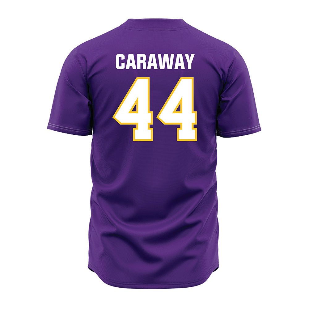 LSU - NCAA Baseball : Trent Caraway - Purple Jersey-1