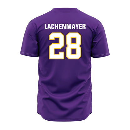 LSU - NCAA Baseball : Danny Lachenmayer - Purple Jersey-1