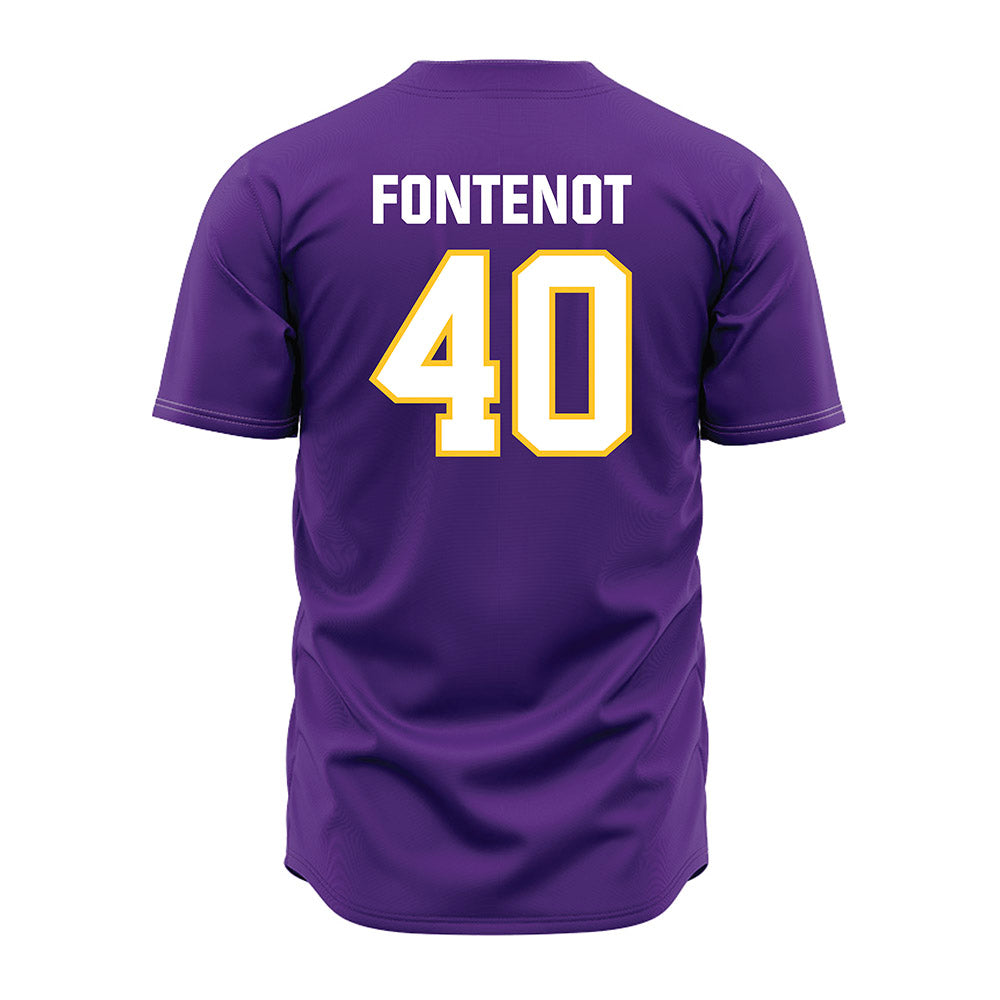 LSU - NCAA Baseball : Grant Fontenot - Purple Jersey-1