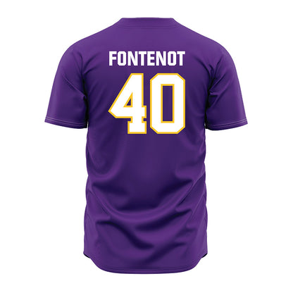 LSU - NCAA Baseball : Grant Fontenot - Purple Jersey-1