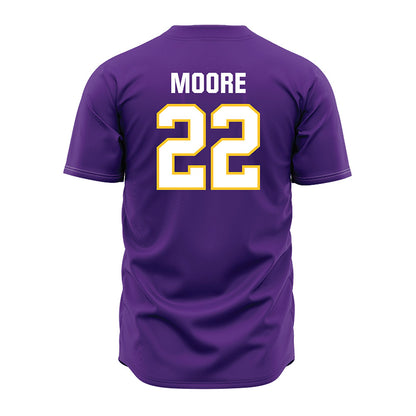 LSU - NCAA Baseball : Cooper Moore - Purple Jersey-1