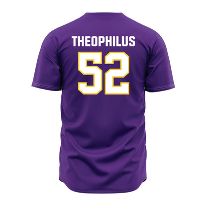 LSU - NCAA Baseball : Zion Theophilus - Purple Jersey-1