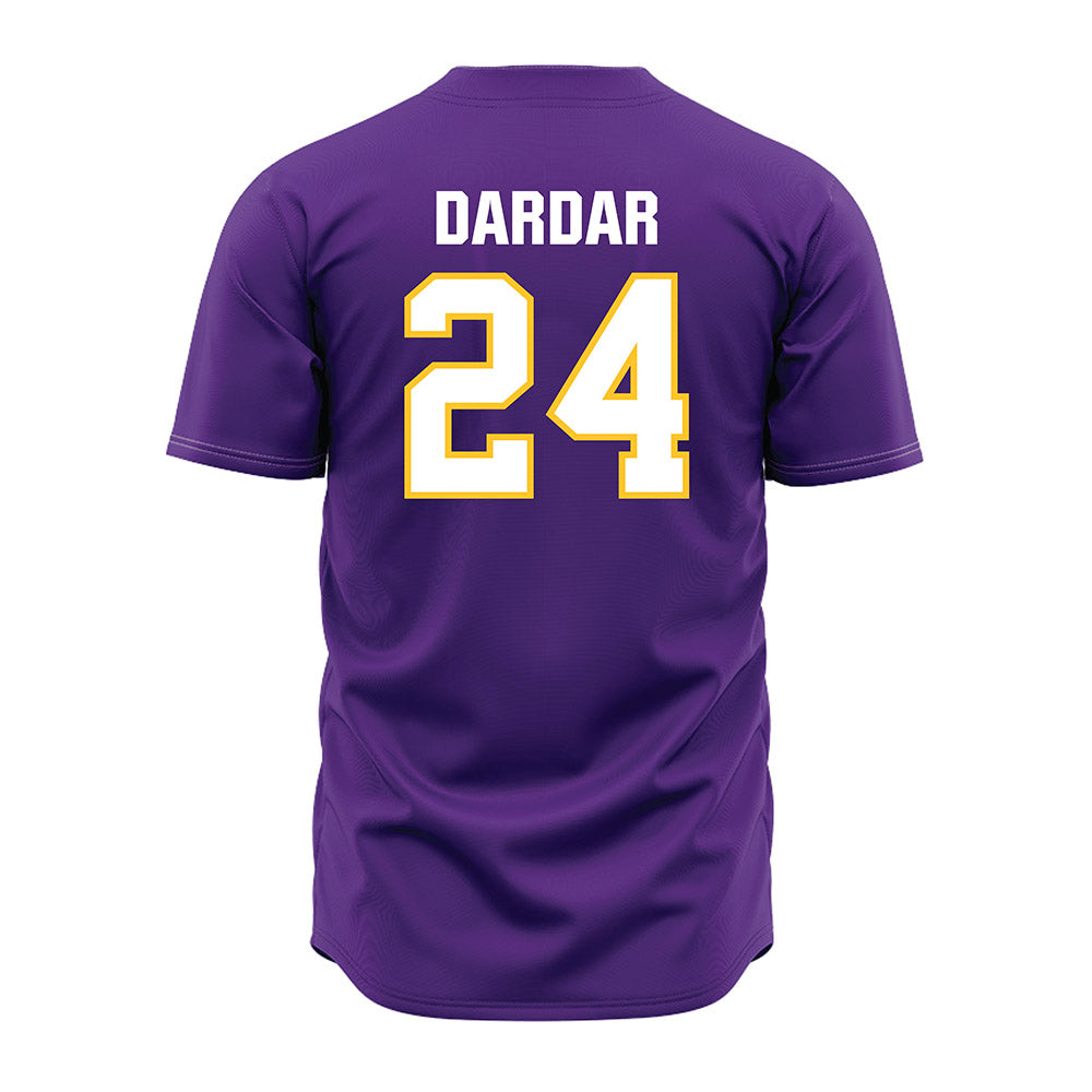 LSU - NCAA Baseball : Seth Dardar - Purple Jersey-1