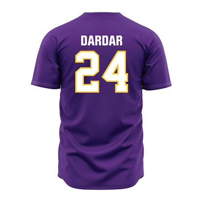 LSU - NCAA Baseball : Seth Dardar - Purple Jersey-1