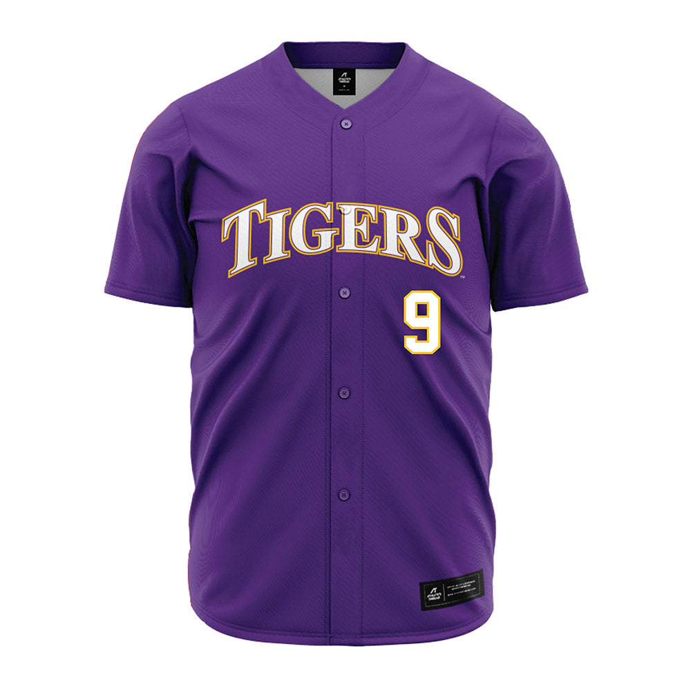 LSU - NCAA Baseball : William Schmidt - Purple Jersey-0