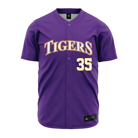 LSU - NCAA Baseball : Reagan Ricken - Purple Jersey-0
