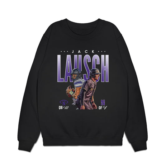 Northwestern - NCAA Baseball : Jack Lausch - Collage Premium Crewneck Sweatshirt-0