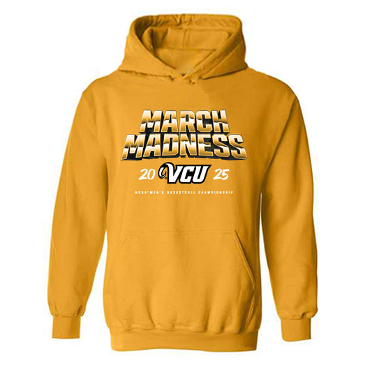 VCU - NCAA Men's Basketball : Stefan Plisnic - NCAA® March Madness® 2025 Shersey Hooded Sweatshirt-0