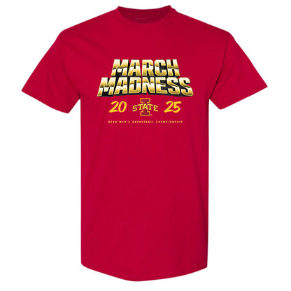 Iowa State - NCAA Men's Basketball : Joshua Jefferson - NCAA® March Madness® 2025 Shersey T-Shirt-0