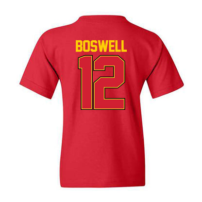Maryland - NCAA Men's Basketball : Bishop Boswell - NCAA® March Madness® 2025 Shersey Youth T-Shirt-1