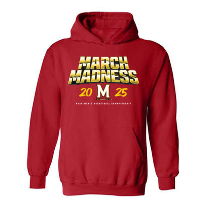 Maryland - NCAA Men's Basketball : Myles Rice - NCAA® March Madness® 2025 Shersey Hooded Sweatshirt-0