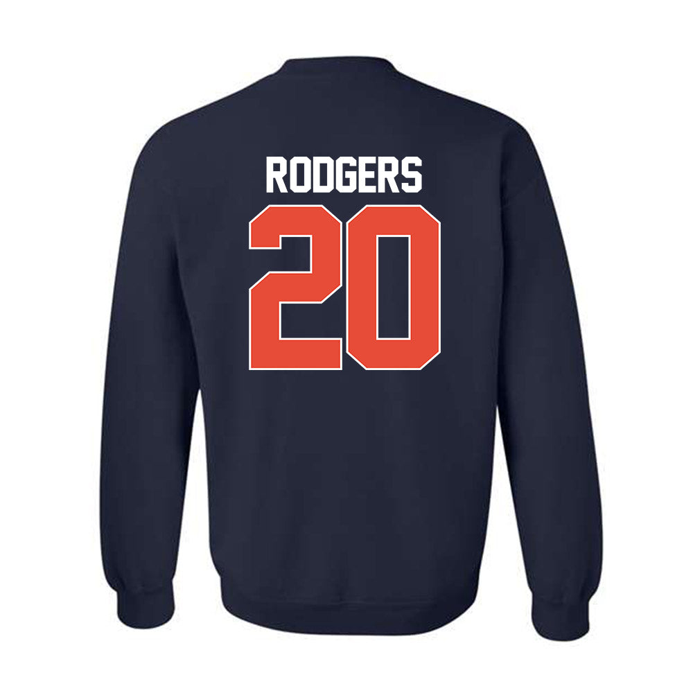 Illinois - NCAA Men's Basketball : Ty Rodgers - NCAA® March Madness® 2025 Shersey Crewneck Sweatshirt-1