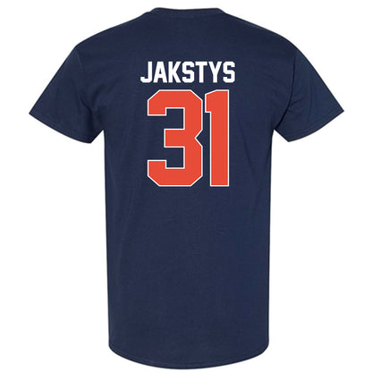 Illinois - NCAA Men's Basketball : Jason Jakstys - NCAA® March Madness® 2025 Shersey T-Shirt-1