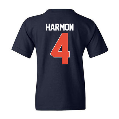 Illinois - NCAA Men's Basketball : Justin Harmon - NCAA® March Madness® 2025 Shersey Youth T-Shirt-1