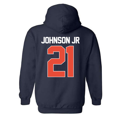 Illinois - NCAA Men's Basketball : Morez Johnson Jr - NCAA® March Madness® 2025 Shersey Hooded Sweatshirt-1