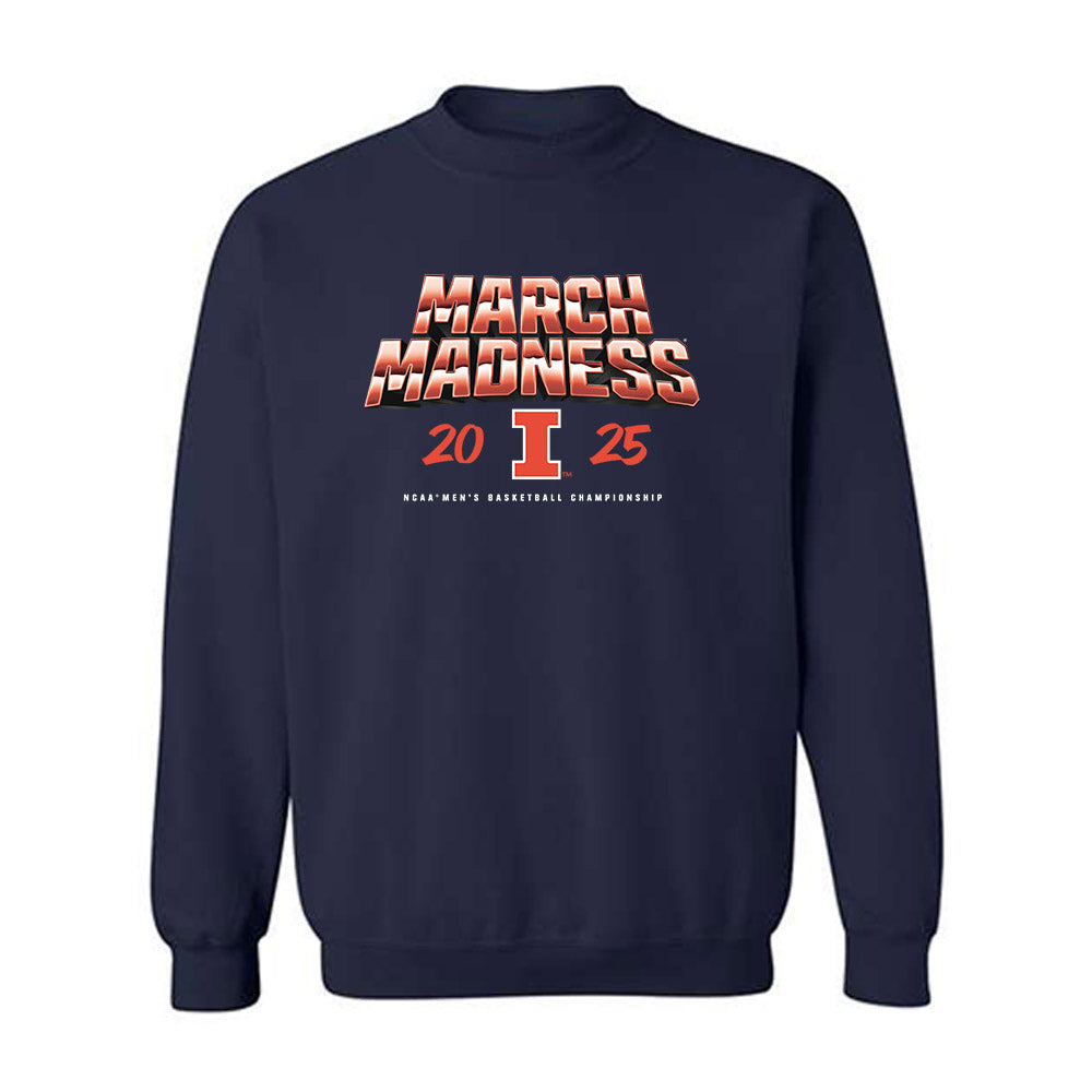Illinois - NCAA Men's Basketball : AJ Redd - NCAA® March Madness® 2025 Shersey Crewneck Sweatshirt-0