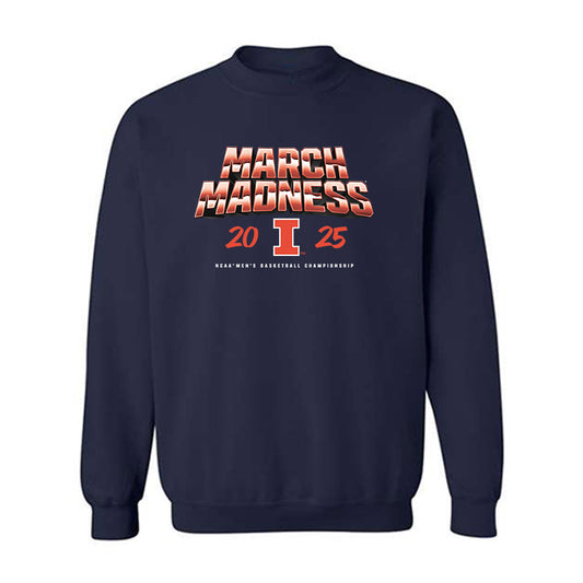 Illinois - NCAA Men's Basketball : Mihailo Petrovic - NCAA® March Madness® 2025 Shersey Crewneck Sweatshirt-0
