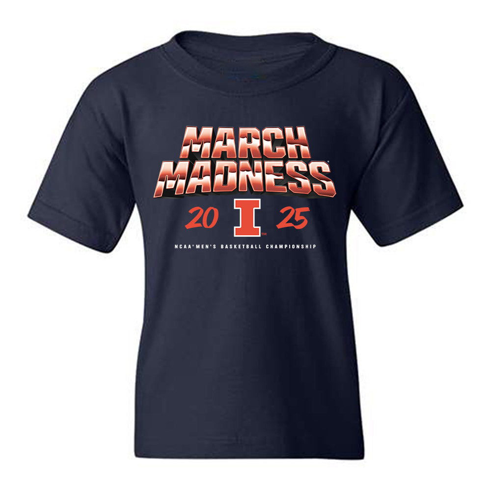 Illinois - NCAA Men's Basketball : AJ Redd - NCAA® March Madness® 2025 Shersey Youth T-Shirt-0