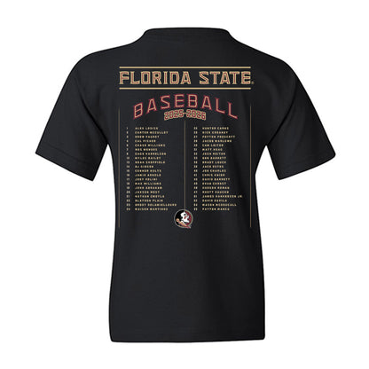 FSU - NCAA Baseball : Roster Youth T-Shirt-1