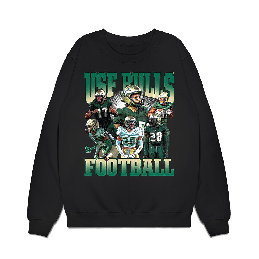 USF - NCAA Football : - Team Collage Premium Crewneck Sweatshirt-0