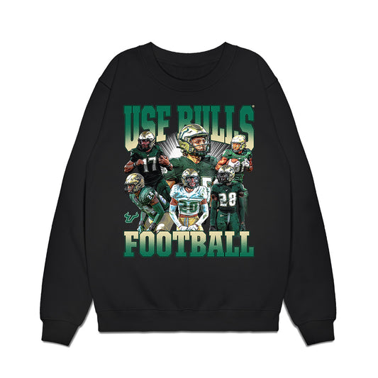 USF - NCAA Football : - Team Collage Premium Crewneck Sweatshirt-0