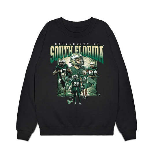 USF - NCAA Football : Team Collage Premium Crewneck Sweatshirt-0