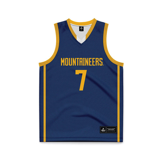 West Virginia - NCAA Men's Basketball : Seydou Traore - Blue Basketball Jersey-0