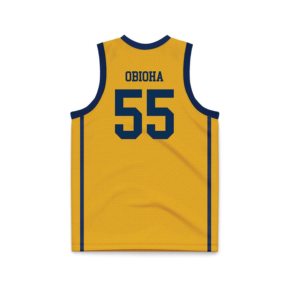 West Virginia - NCAA Men's Basketball : Harlan obioha - Basketball Jersey-1