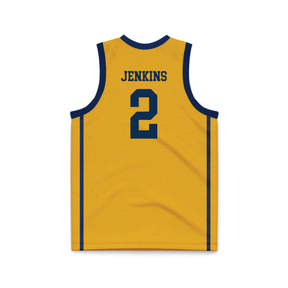 West Virginia - NCAA Men's Basketball : Amir Jenkins - Basketball Jersey-1