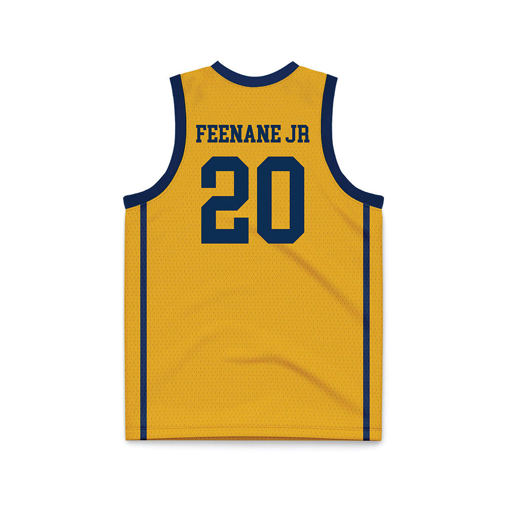 West Virginia - NCAA Men's Basketball : Michael Feenane Jr - Basketball Jersey-1