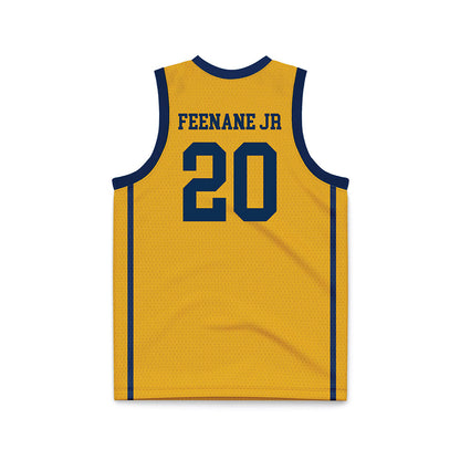 West Virginia - NCAA Men's Basketball : Michael Feenane Jr - Basketball Jersey-1