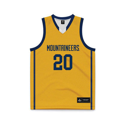 West Virginia - NCAA Men's Basketball : Michael Feenane Jr - Basketball Jersey-0