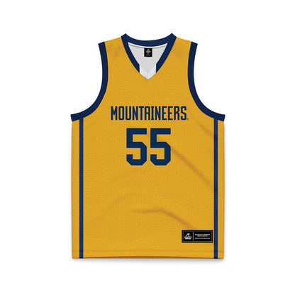 West Virginia - NCAA Men's Basketball : Harlan obioha - Basketball Jersey-0