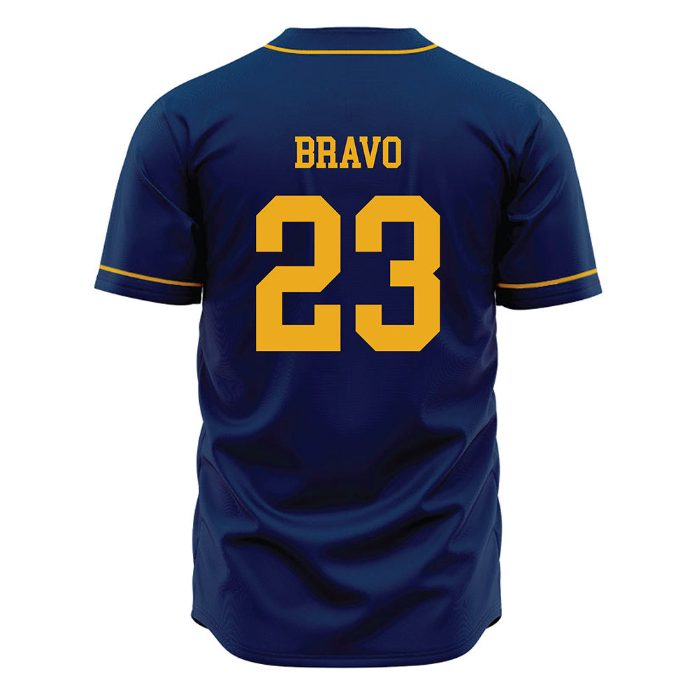 West Virginia - NCAA Baseball : Zach Bravo - Home Jersey-1
