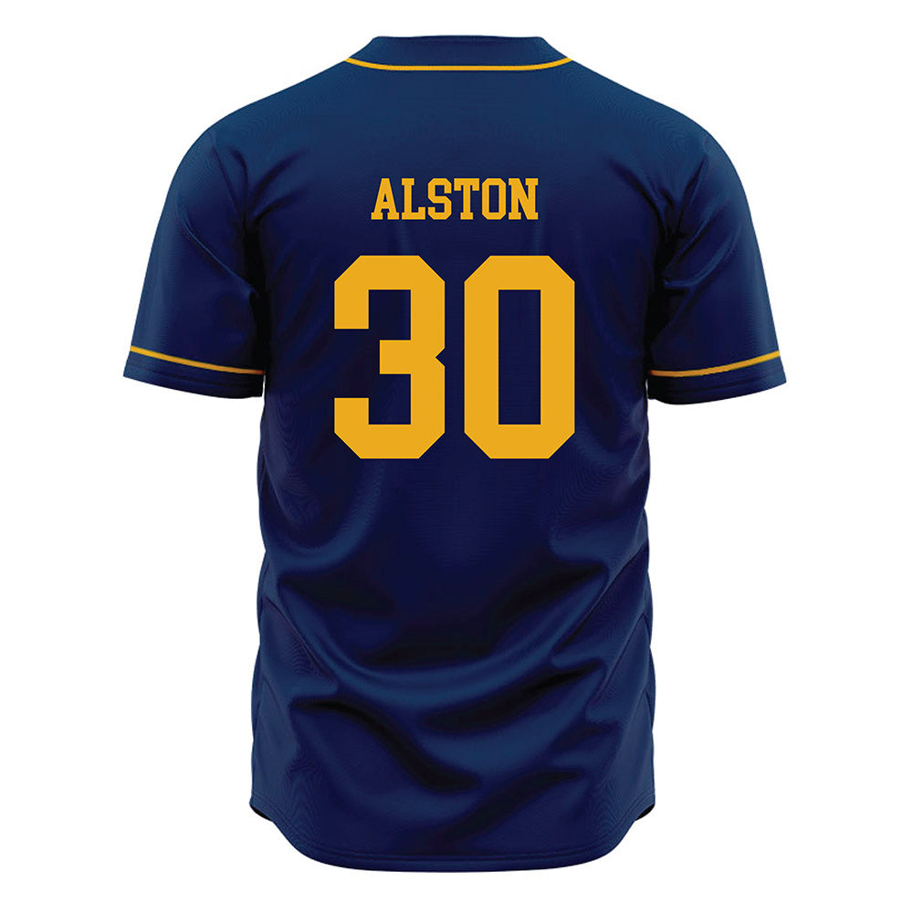 West Virginia - NCAA Baseball : Korey Alston - Home Jersey-1