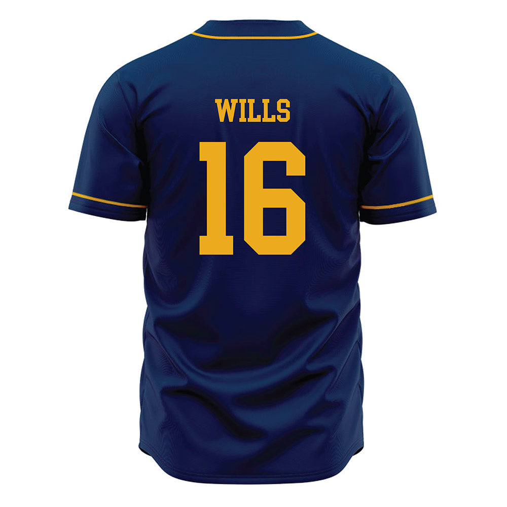 West Virginia - NCAA Baseball : Brock Wills - Home Jersey-1