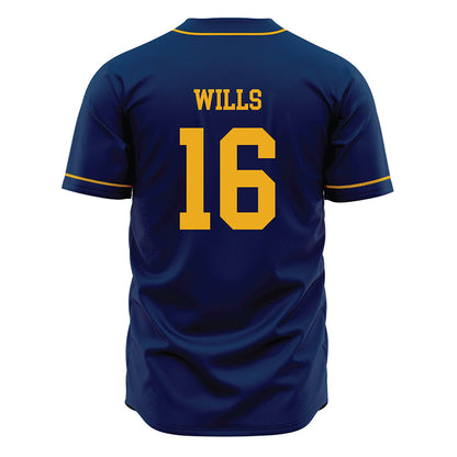 West Virginia - NCAA Baseball : Brock Wills - Home Jersey-1