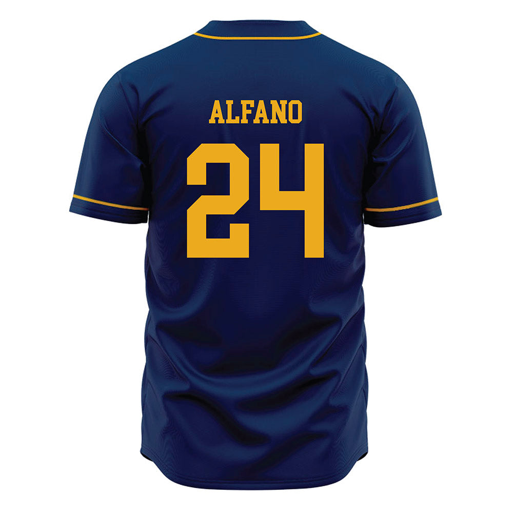West Virginia - NCAA Baseball : CJ Alfano - Home Jersey-1