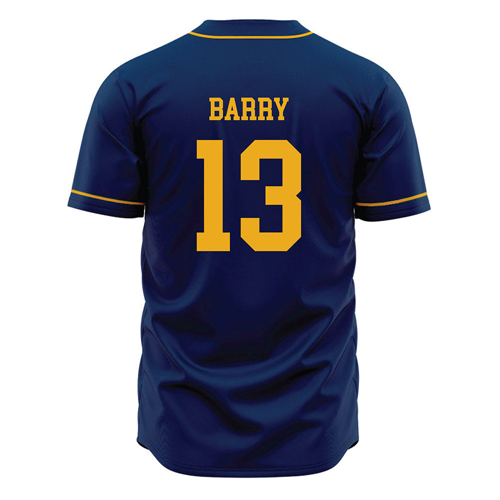 West Virginia - NCAA Baseball : Braden Barry - Home Jersey-1