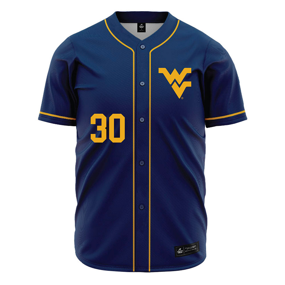 West Virginia - NCAA Baseball : Korey Alston - Home Jersey-0