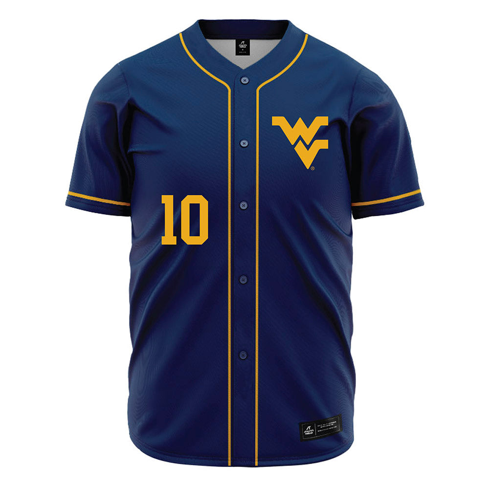 West Virginia - NCAA Baseball : Bryson Thacker - Home Jersey-0