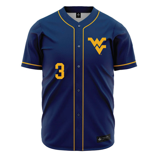 West Virginia - NCAA Baseball : Zahir Barjam - Home Jersey-0