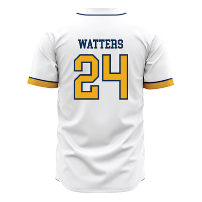 West Virginia - NCAA Baseball : Jacob Watters - Away Fashion Jersey-1