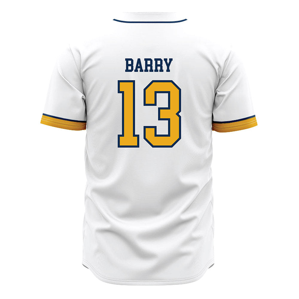 West Virginia - NCAA Baseball : Braden Barry - Away Fashion Jersey-1