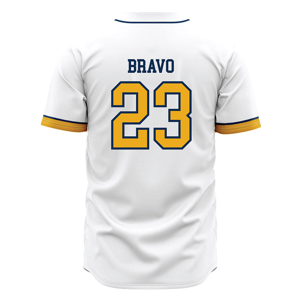 West Virginia - NCAA Baseball : Zach Bravo - Away Fashion Jersey-1